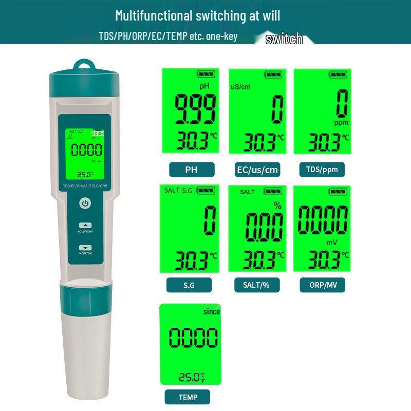 Weipuss C-600 7-in-1 Water Quality Tester (CN Version)