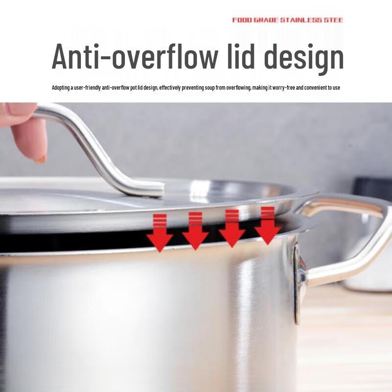 Yingbai Commercial Stainless Steel Soup Pot