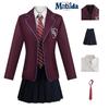 Cosplay Costume Matilda Purple School Uniform Dress Halloween Party Prop Gifts