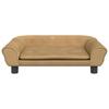Kids Sofa Brown 70x45x26 Cm Velvet