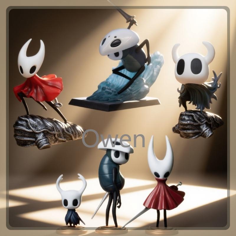 Hornet Girl Action Game Hollow Knight:Silksong Figurine Quirrell Cute Action Figures PVC Collection Decoration Model Toys Gifts