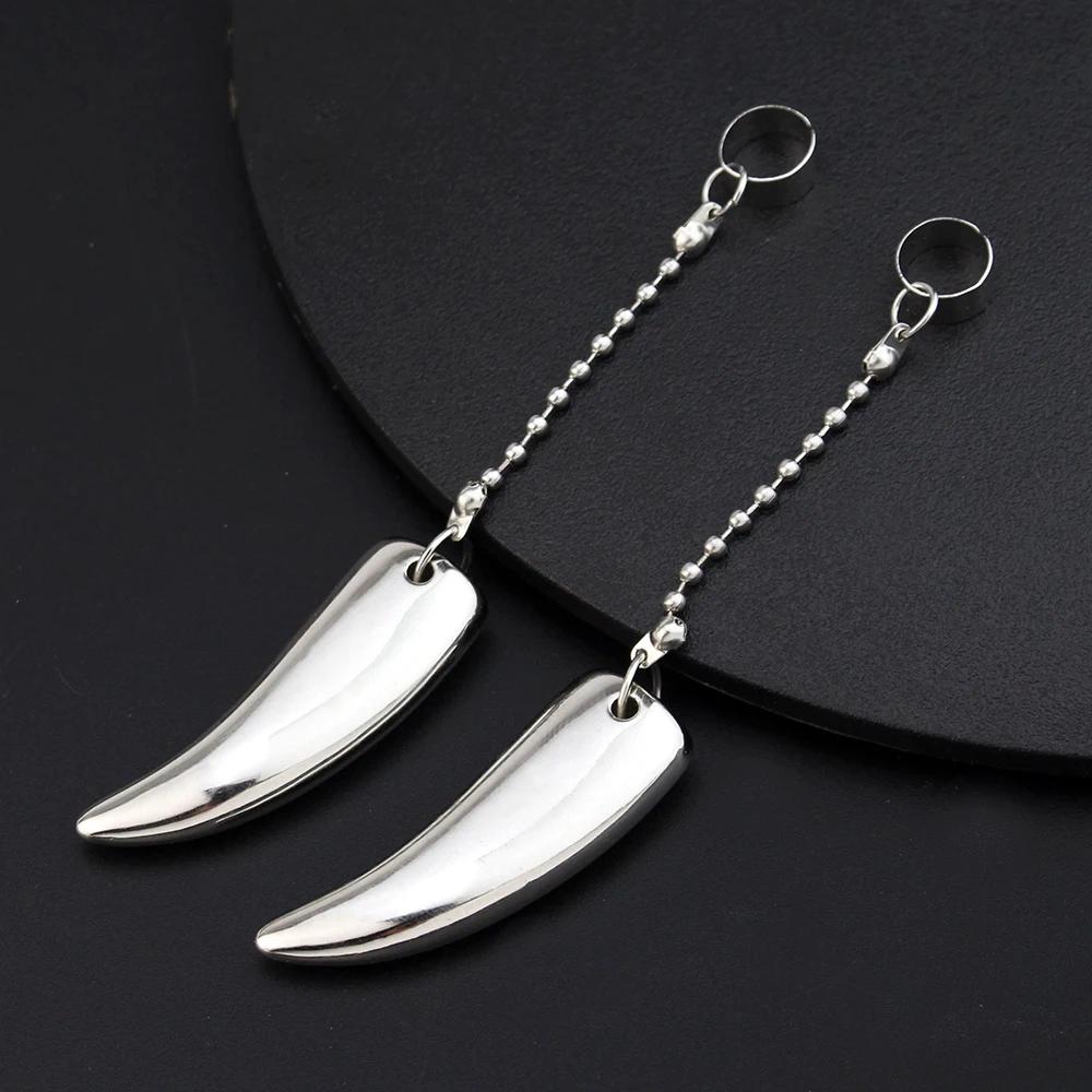 Anime The Case Study of Vanitas Vanitas Earrings No Karte Props Hourglass Earrings Ear Cuff Studs Clip Cosplay Jewelry Gifts