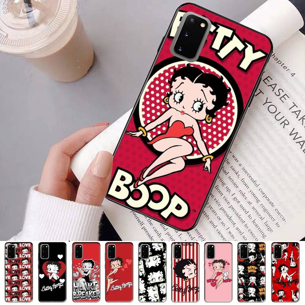 Animation B-Betty Boop Phone Case For Samsung S 24 Fe 25 Ultra Plus 20 Lite 21 30 22 23 24 22 Ultra 5G Fundas