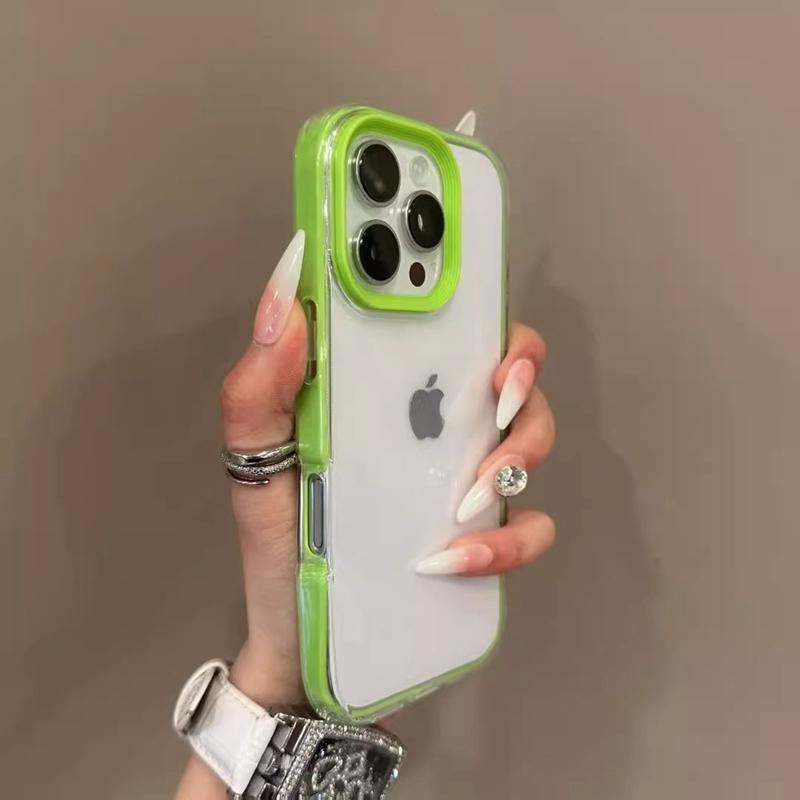Soft Card Bag Candy Transparent Phone Case For iPhone 11 12 13 14 15 16 Pro Max Plus X Xs XR Max Bumber Back Cases Cover