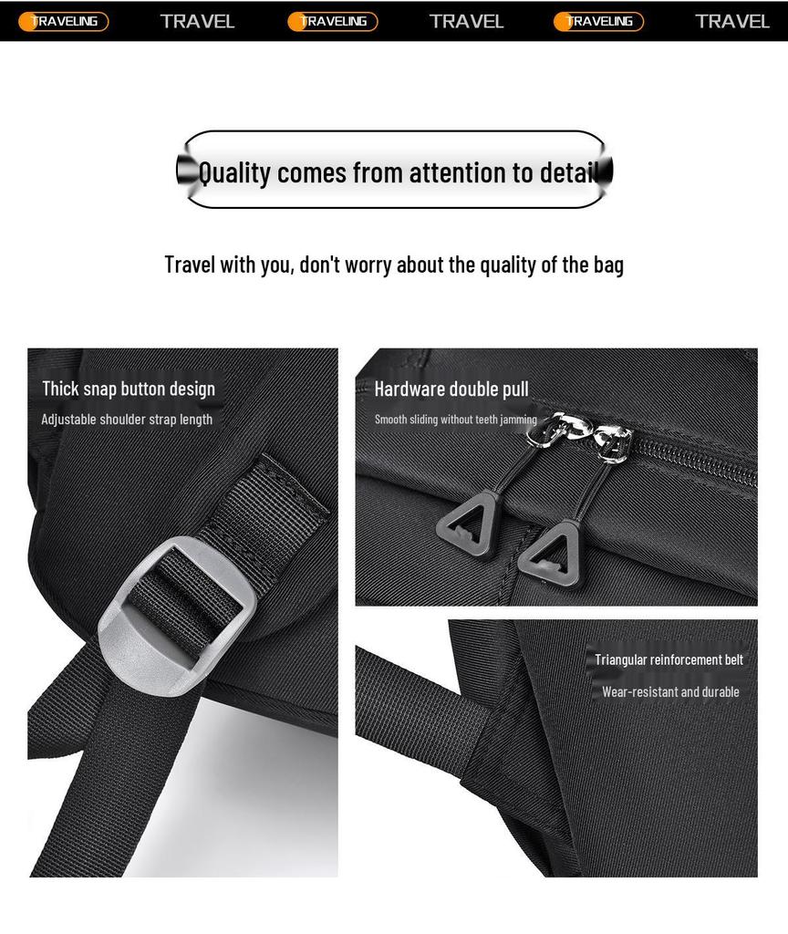 Cross-border Student Backpack: Unisex Multifunctional Travel & Casual Large Capacity