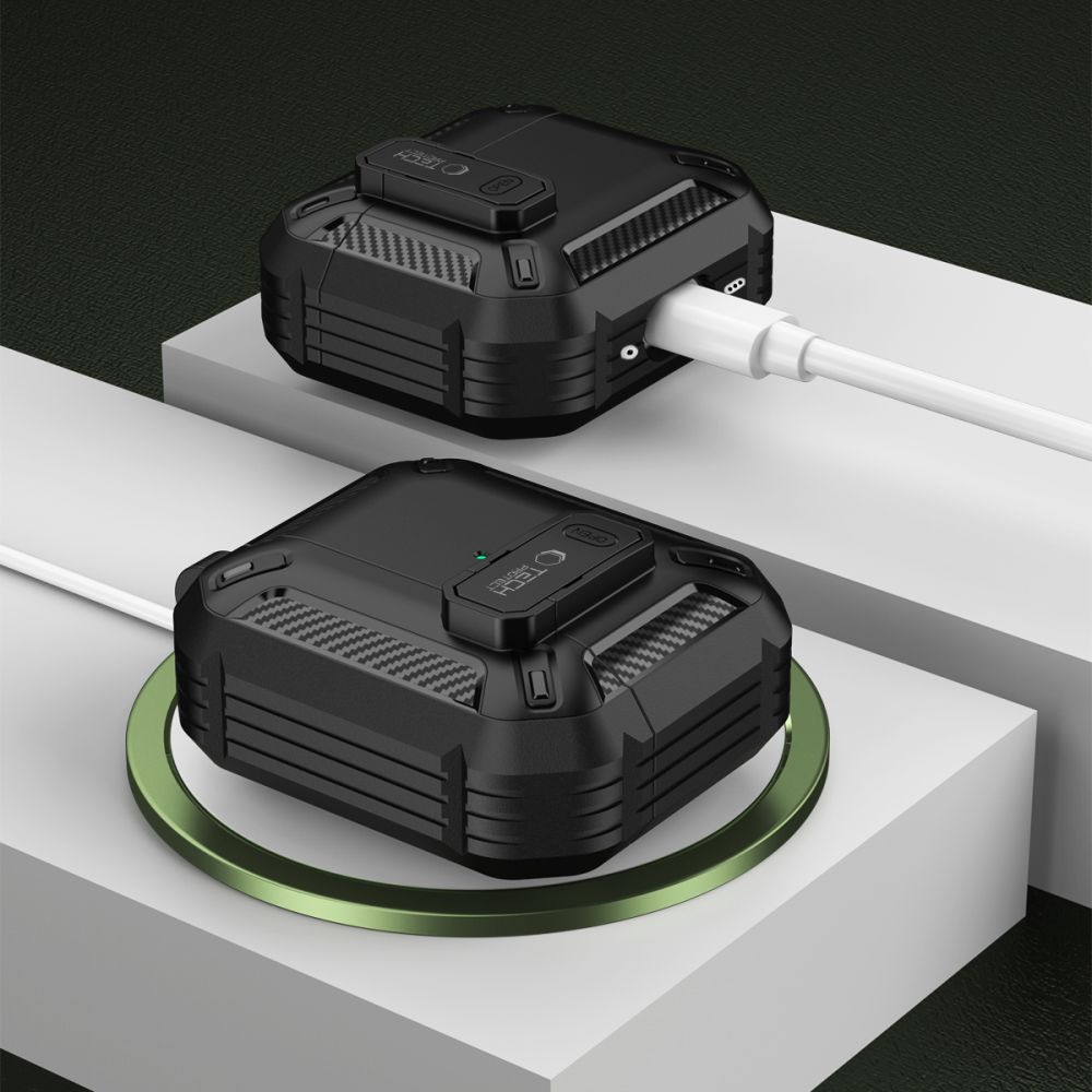 Tech-Protect Carbonox Apple Airpods 4 Black