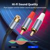 RCAs Y Splitter Cable RCAs 1 Female Plugs To 2 Male Jacks Adapters Stereo Sound Cable Cord for TV Subwoofer Amplifiers Speaker