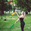 Beginner juggling sticks 3-piece stage performance props