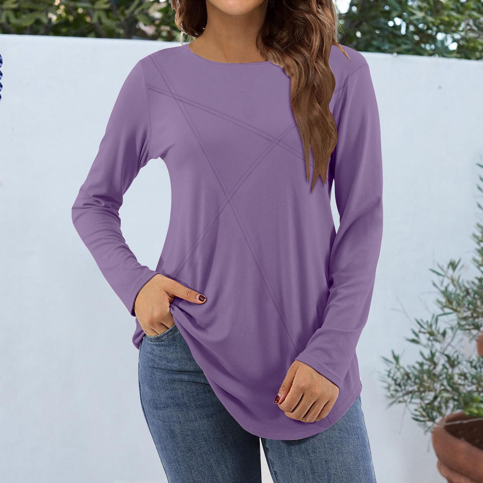 

Женская мода, повседневная блузка с длинным рукавом и круглым вырезом, пуловер с принтом XL