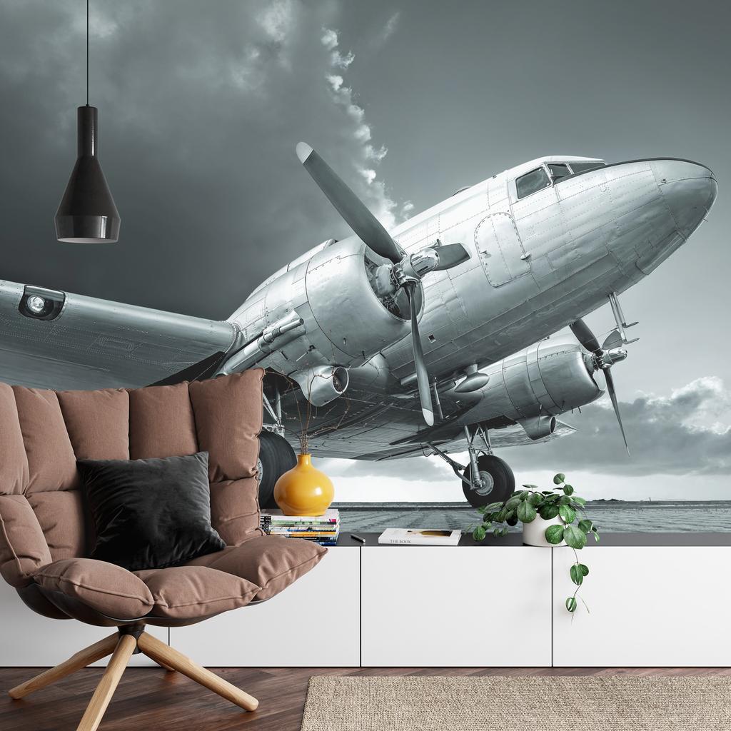 Photomural Propeller Airplane Self-Adhesive Mural 90x60
