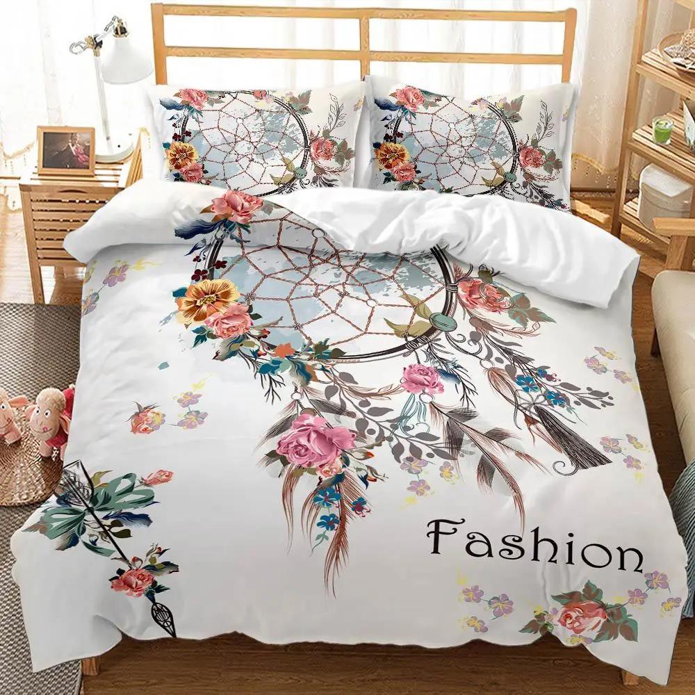 Best.Wensd Reactive Printing European And American Style Dreamcatcher Duvet Cover Sets High Grade Thickening Bedding Set Luxury
