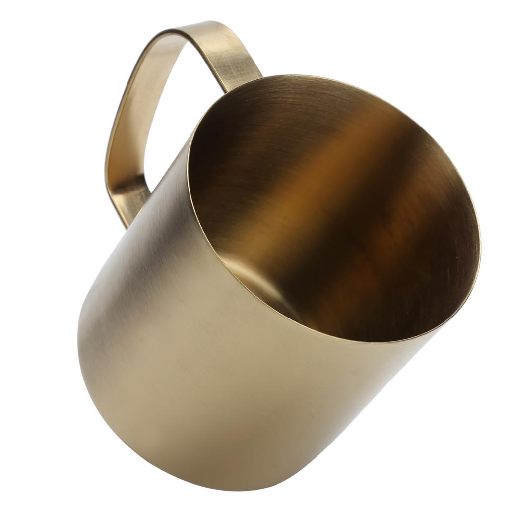 Edelstahl Büro Bierkrug Tragbar Haushalt Outdoor Wasser Kaffeetasse 480mlGold
