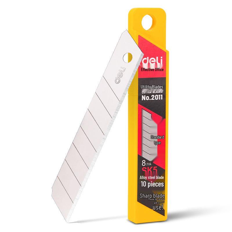 Deli Large Rubberized Utility Knife, 18mm Blade, Sharp Cutter for Wallpaper and More