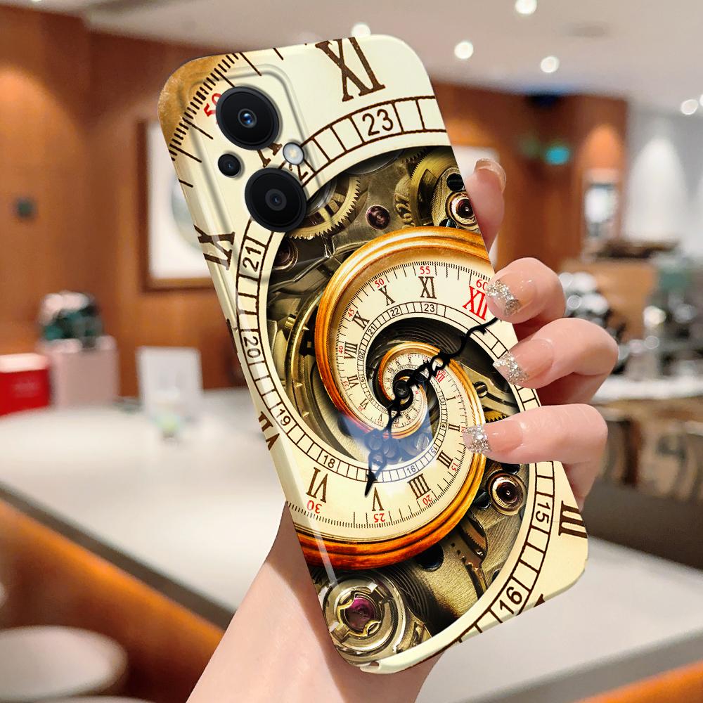 All-inclusive Film Handyhülle Cartoon Mode Design Hartschale Vollabdeckung Kameraschutzhülle für OPPO A60 A96 Reno12 Realme C53 C75