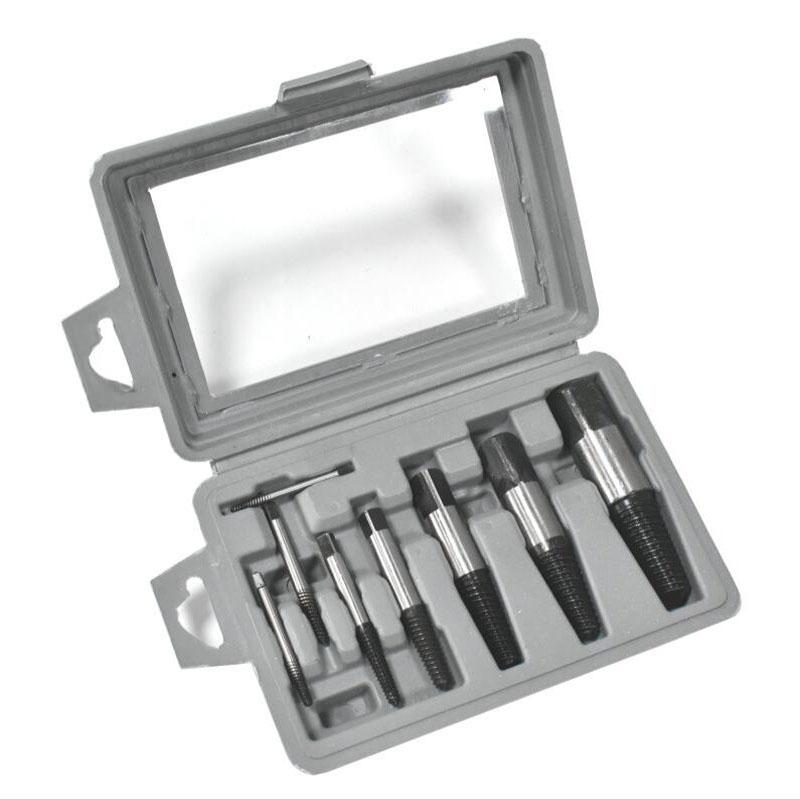 Poškozený Zlomený Odstraňovač Šroubů Extractor Vrtáky 5/6/8ks Ocelový Odolný EasyOut Odstraňovač Středový Vrták Nástroj pro Odstraňování Poškozených Šroubů