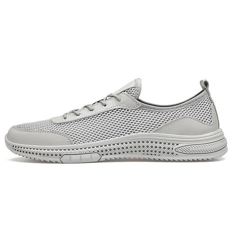 Men s Summer Flyknit Breathable Running Shoes - Casual Mesh Sport Sneakers for Students 39