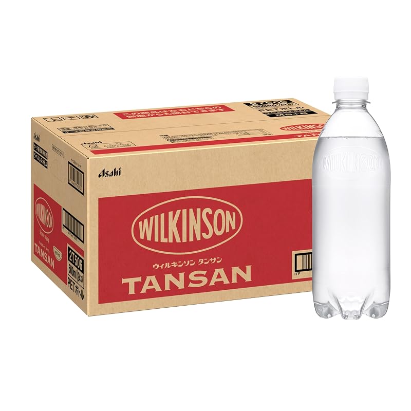 Wilkinson Tansan Label-Free Bottle 500ml x 24 bottles [Carbonated Water] [Amazon Exclusive Brand] [Asahi Soft Drinks] [MS+B]