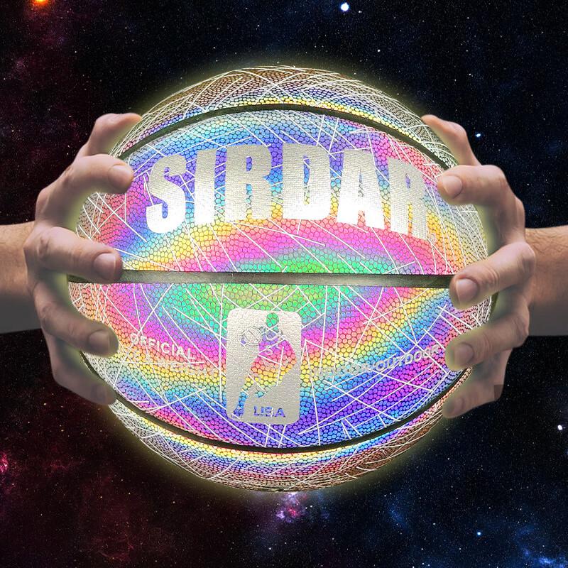 Three-Ring Reflective Luminous Basketball