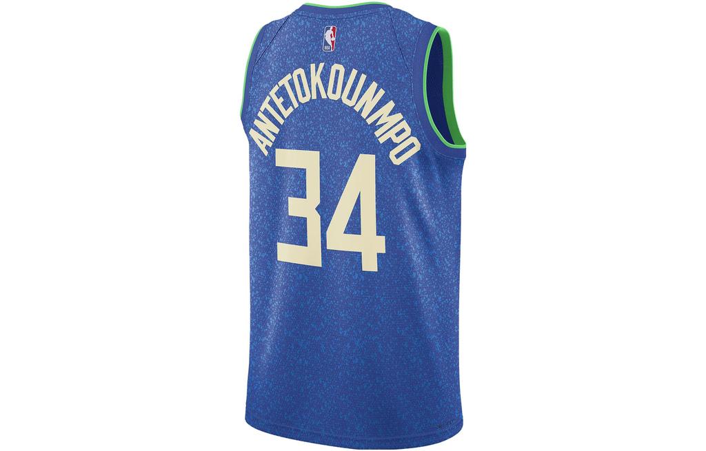 Nike Nba Milwaukee Bucks Giannis Antetokounmpo City Edition 23/24 Swingman Jersey DX8509-407