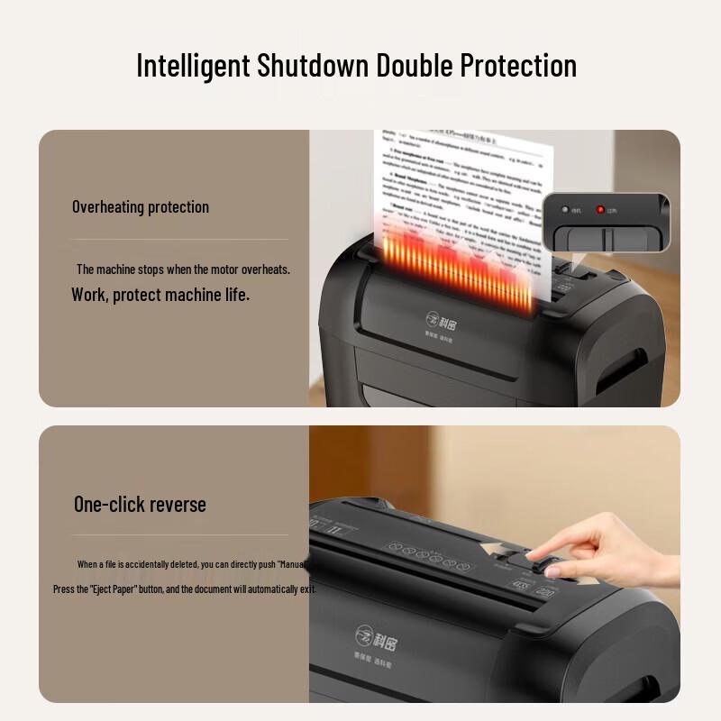 Comi DS02 10-Sheet Cross-Cut Office Paper Shredder CN Plug (adapter Included)