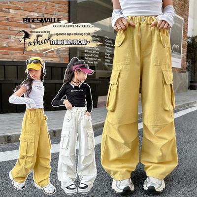 Baumwoll-Cargohose für Mädchen - Kollektion Frühling & Herbst 2025