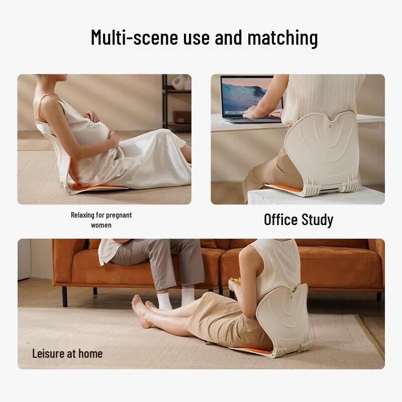 Almofada de Suporte Lombar Ergonômico Hezheng com Calor e Massagem