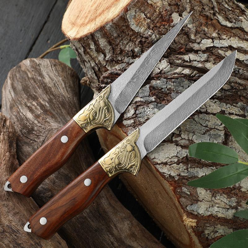 Forged Boning Knife Kitchen Meat Cleaver Outdoors Fishing Barbecue Cutting Tools with Gift Cover Chef Cooking Knives