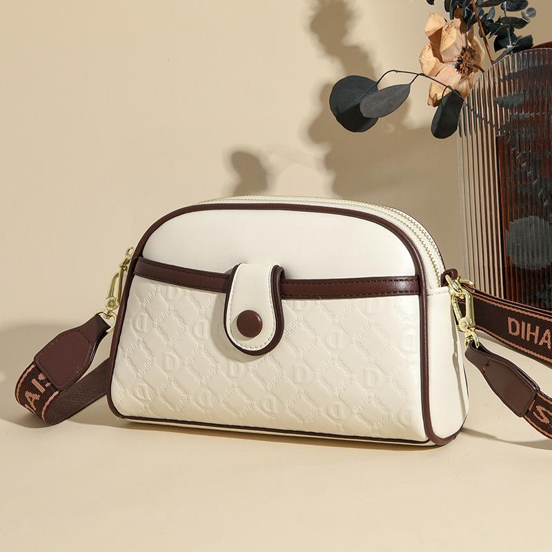 New Popular Small Square Bag Korean Version Simple and Fashionable Printed One shoulder Cross span Bag for Women