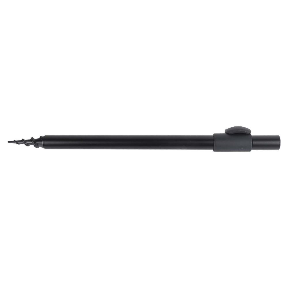 2PCS Portable Aluminum Alloy Fishing Bank Stick Adjustable 30-50cm Fishing Rod Rest Black Fishing Rod Holder Carp Fishing