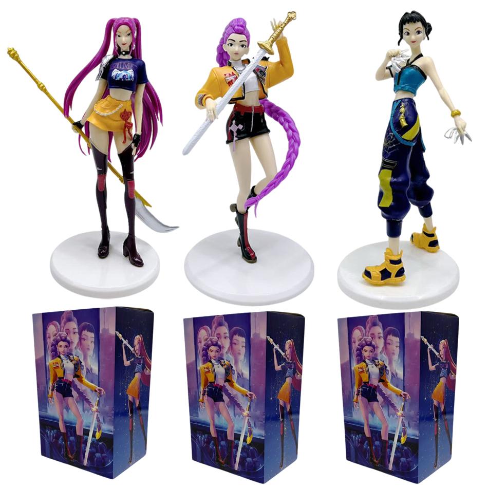 1-3pcs  KPop Demon Hunters Superstar Rumi PVC Action Figure Toy Anime Figurine Doll For Fans Brithday Gift Car Decoration