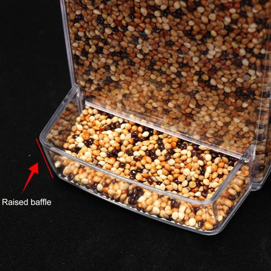 Krmítko pro ptáky s prachotěsným víkem Automatický průhledný zásobník na korelu Budgie proti rozlití Conure Potřeby pro domácí mazlíčky