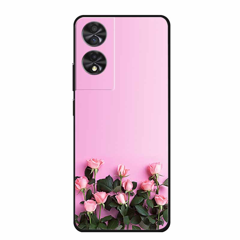 Para TCL 40 NxtPaper 4G 6.78" Funda Animales TPU Silicona Suave Fundas de Teléfono Cubierta para TCL40 NxtPaper Protector Lobo Dibujos Animados Coque