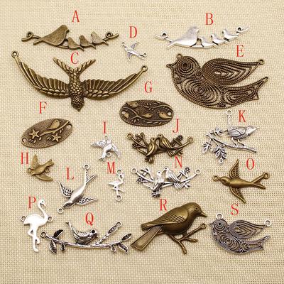 10 Stück Vogelprägung Schmuckmaterialien Mode Charms Anhänger Charms Schmuckherstellung Zubehör