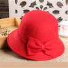 Nuovo Cappello Fedora di Lana con Temperamento per Donne Ragazze Lana Francese Elegante Cappello Autunno Inverno Vintage con Ampia Tesa PH29