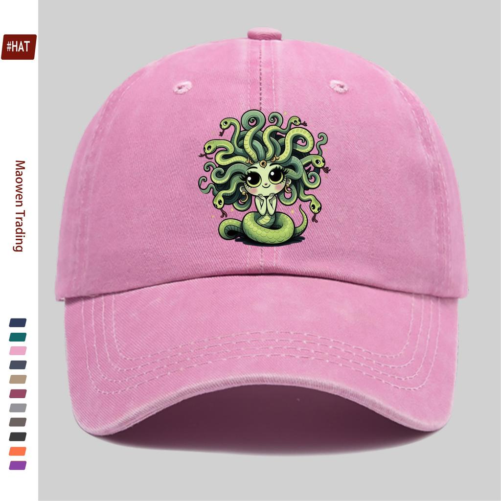 Pc Anime Snake Hair Medusa Printed Baseball Cap Casual Printed Design Sun Hat Party Decor Hat MultiColor Optional Home Lei