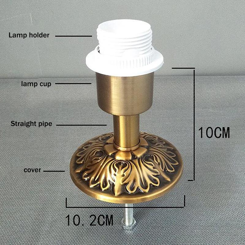 New 1PCS Iron Metal Desk Lamp Holder Fixed Base E27 Screw Lamp Mouth DIY Lighting Accessories