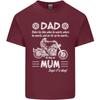 Dad Mum Biker Motorcycle Motorbike Funny Unisexs Light Cotton TShirt