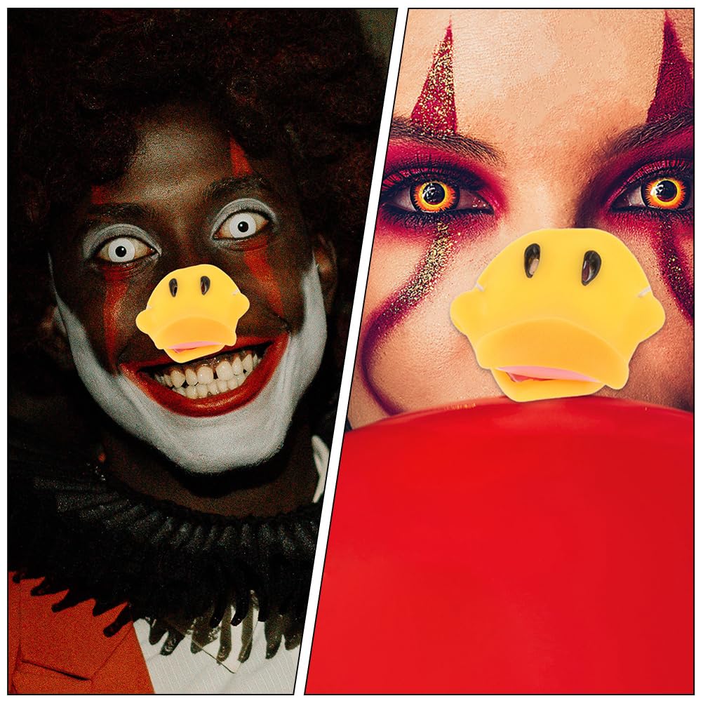 EXCEART Duck Nose Cosplay Set of Easy to Put On and Take for Halloween Costume x 6 x 4 cm Props, 2, Vinyl, Off, Washable, Parties, 6.5