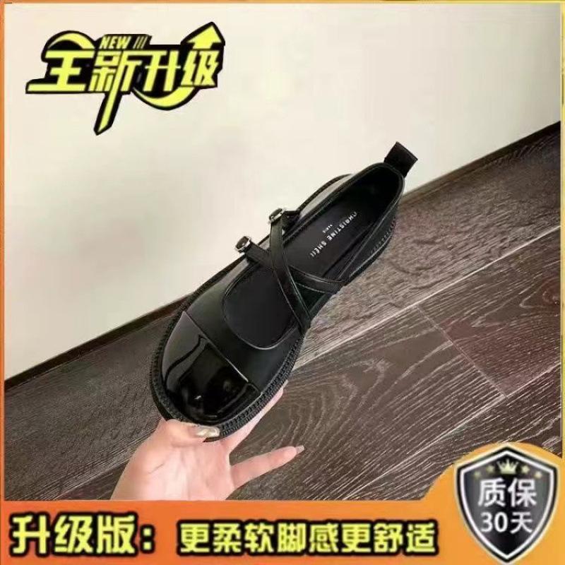 

Женские туфли-лодочки 2025 женские новые в японском стиле с мягким характером, в ретро цветовой гамме, универсальные, с круглым носком, на толстой подошве, Мэри Джейн, из маленькой кожи 40