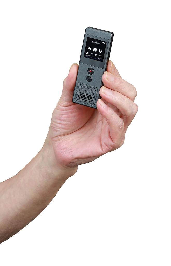 Kiyoraka Color Voice Recorder with Screen and Can Record Smartphone Calls Compact and Cool GT-S01 "Voice DX" Easy-to-read Portable, Convenient,
