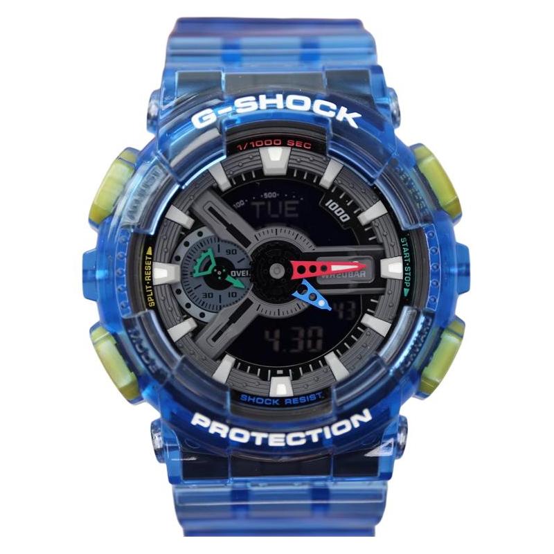 

Casio G-SHOCK Ice Tough Series Colorful Pointers Dual Display Sports and Leisure Quartz Movement Resin Strap Japanese and Korean Watch GA-110JT-2APR чёрный