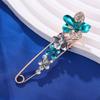 Rhinestones Flower Brooch Adjustable Waist Fastening Pins Versatile Brooches  Dress Decoration