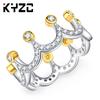 Jewelry Best Selling Gold Plated Crown Ring Women'S Seiko Accessories