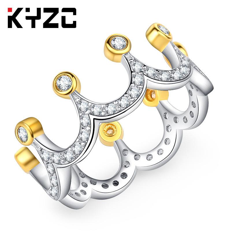 Jewelry Best Selling Gold Plated Crown Ring Women'S Seiko Accessories