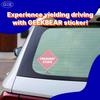 GEEKBEAR Delivery Driver Frequent Stop Sign - Sticker or Magnet, Color Variations, Weather Resistant