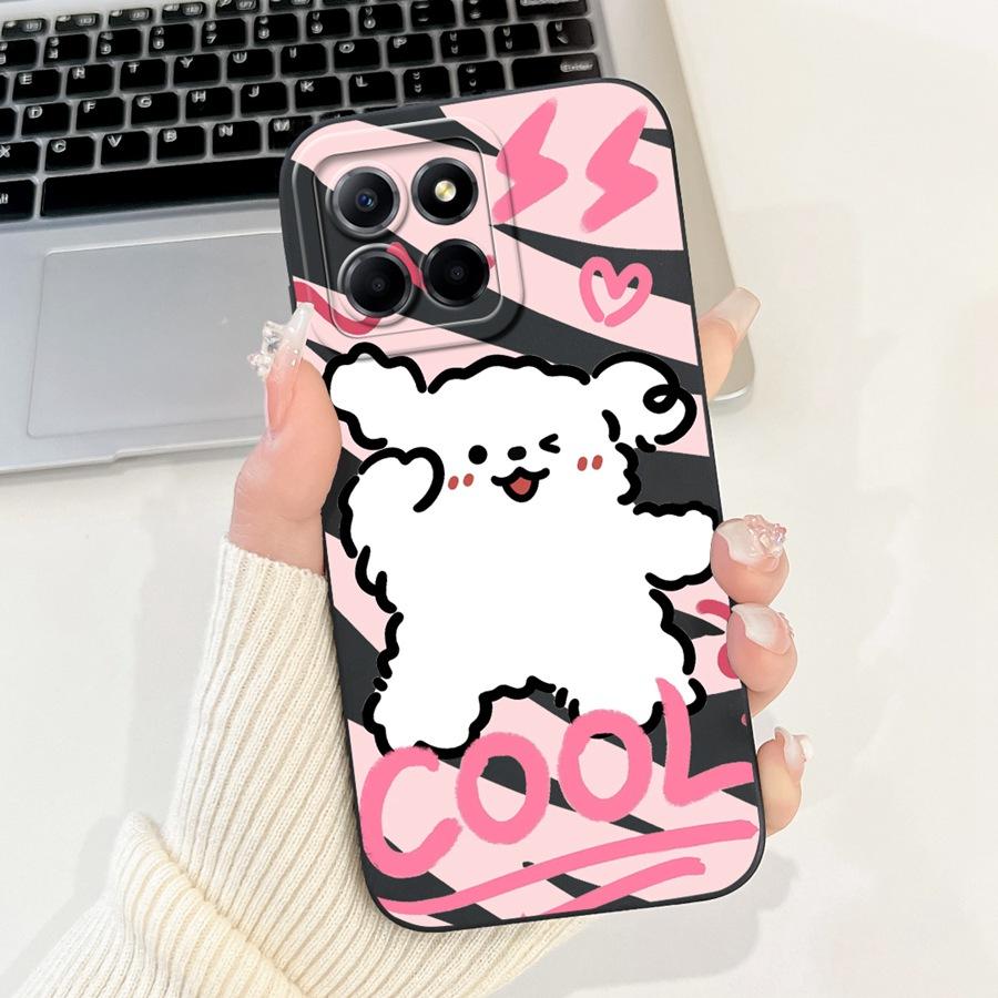 

Case For Honor X8 4G TFY-LX1 Cute Panda duck Liquid Back Cover Shockproof Coque For HonorX8 5G X8a X8 B Funda Shell Bumper Huawei X8b