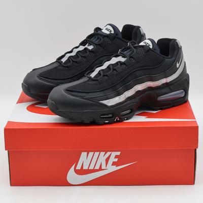 IB1667-003 Air Max 95 OG Big Bubble Sort Hvid Metallisk Sølv (Mænds)