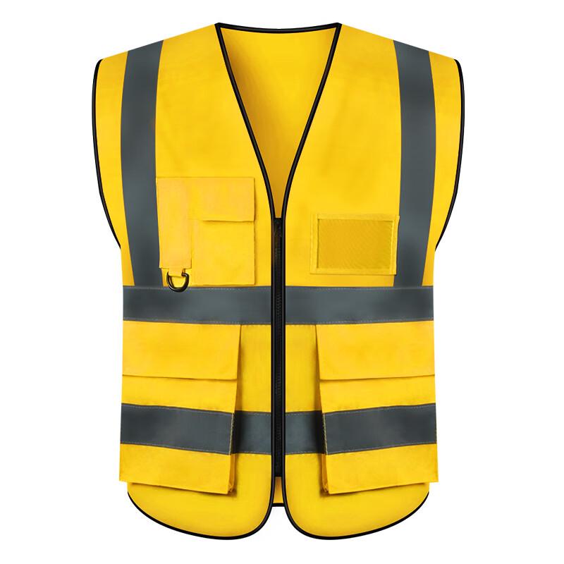 High-Visibility Multi-Pocket Reflective Safety Vest