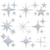 33PCS Star Window Clings - Anti-Collision Decals To Save Birds from Collisions,Non Adhesive Prismatic Vinyl Clings, (Rainbow Stickers)…
