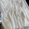 2026 Spring French Court Style Lace Chiffon Top for Women